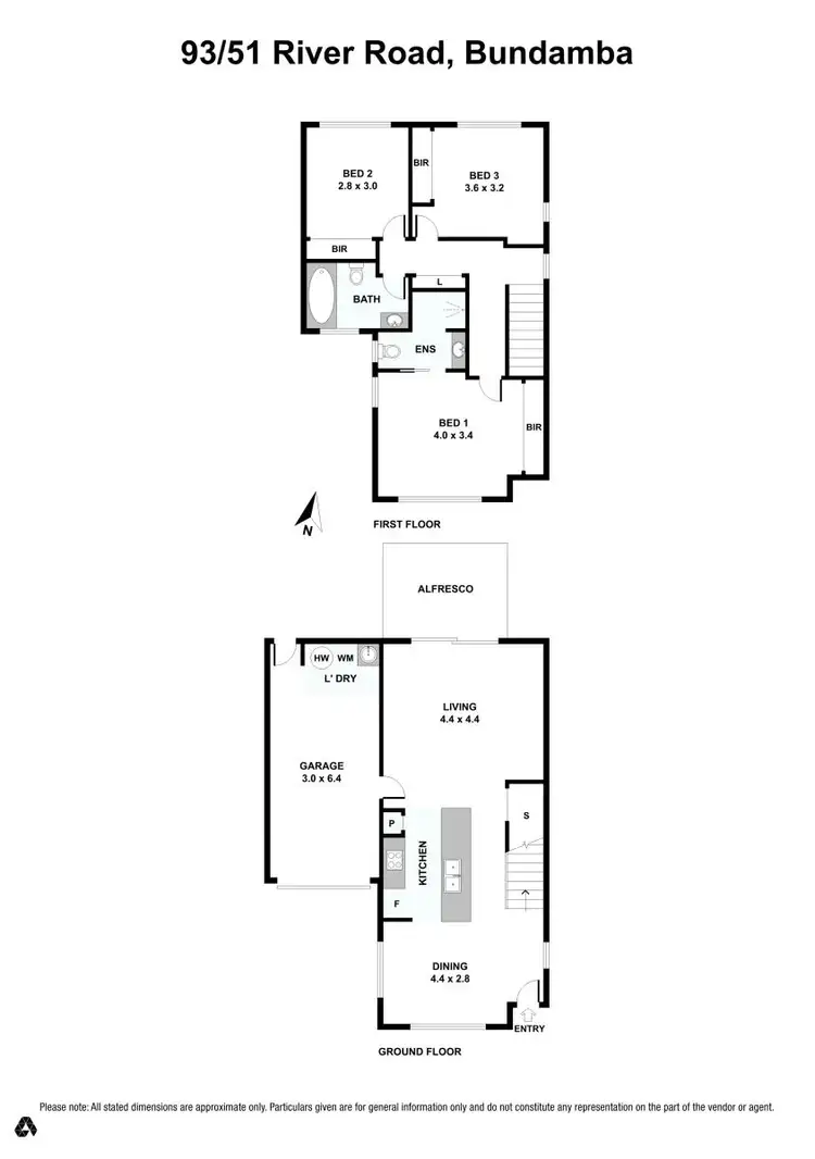 Floorplan of Homely unit listing, 93/51 River Road, Bundamba QLD 4304