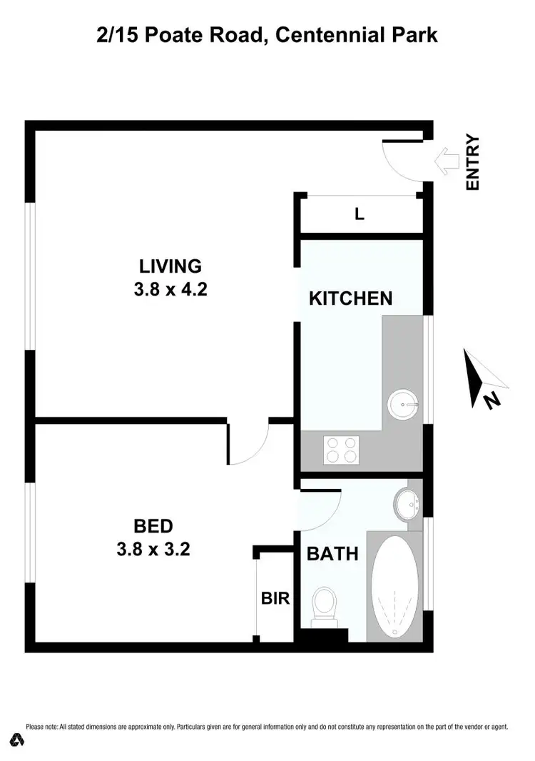 Floorplan of Homely apartment listing, 2/15 Poate Road, Centennial Park NSW 2021