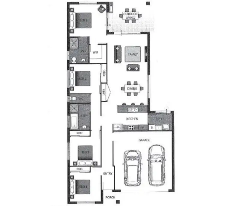 Floorplan of Homely house listing, 7 Denham Circuit, Willow Vale QLD 4209