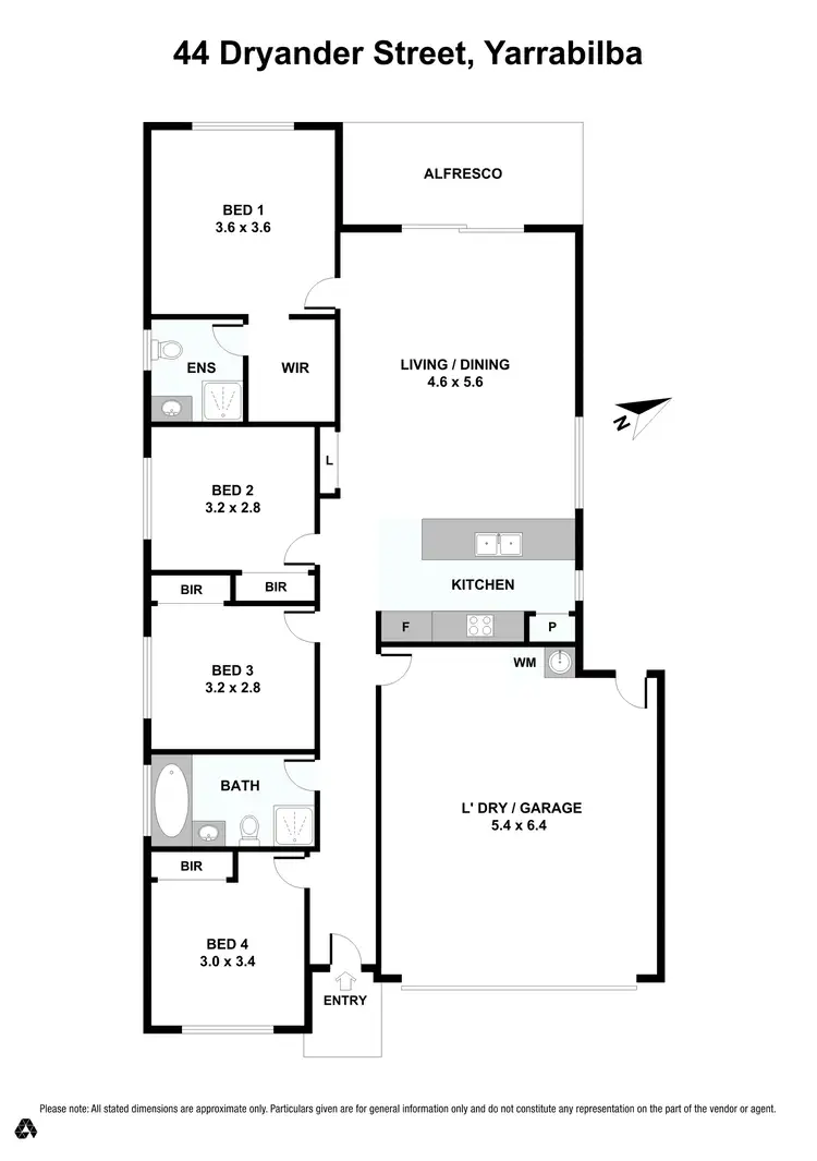 Floorplan of Homely house listing, 44 Dryander Street, Yarrabilba QLD 4207