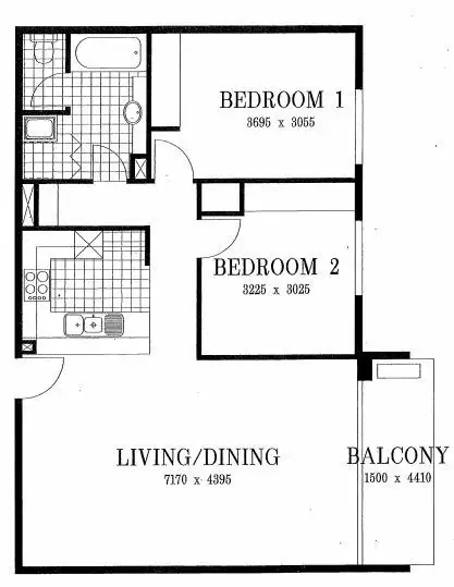 Floorplan of Homely apartment listing, 90/8 Wells Street, Southbank VIC 3006