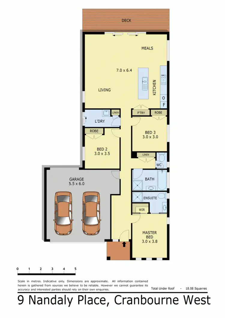 Floorplan of Homely house listing, 9 NANDALY PLACE, Cranbourne West VIC 3977