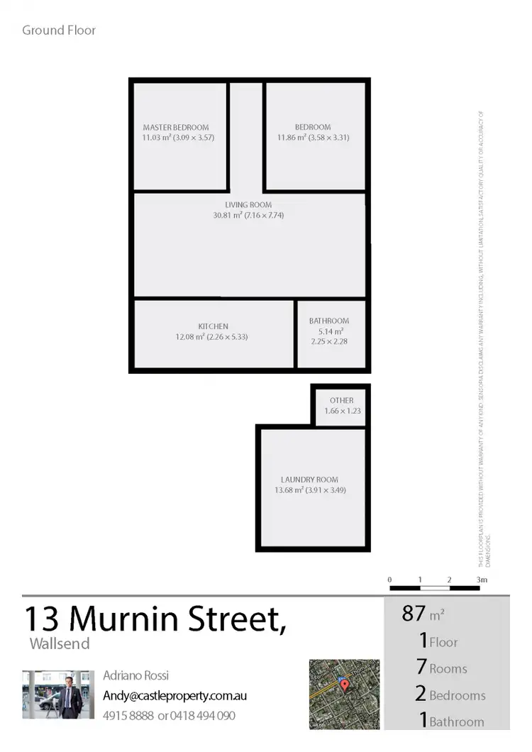 Floorplan of Homely house listing, 13 Murnin Street, Wallsend NSW 2287