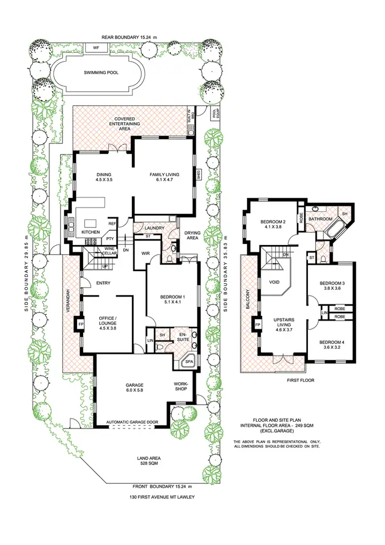 Floorplan of Homely house listing, 130 First Avenue, Mount Lawley WA 6050