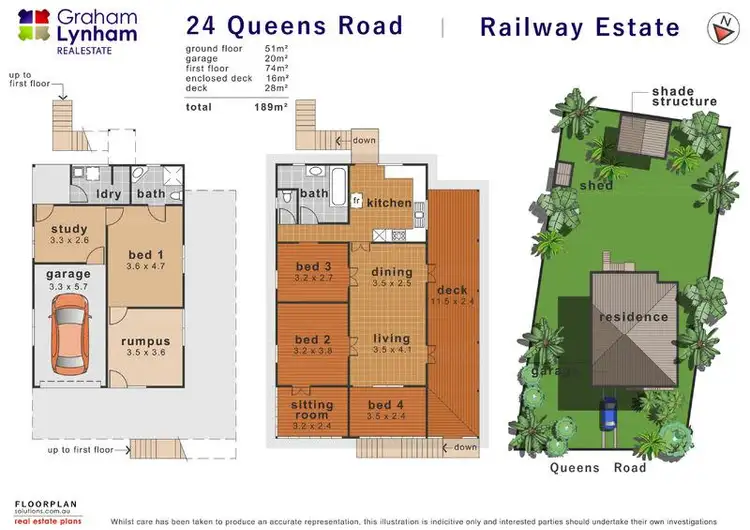 Floorplan of Homely house listing, 24 Queens Road, Railway Estate QLD 4810