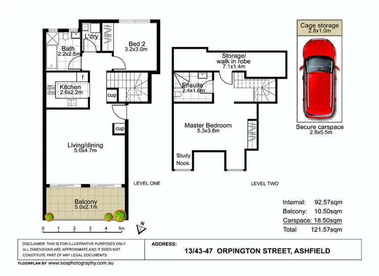 Floorplan of Homely apartment listing, 13/43-47 Orpington Street, Ashfield NSW 2131