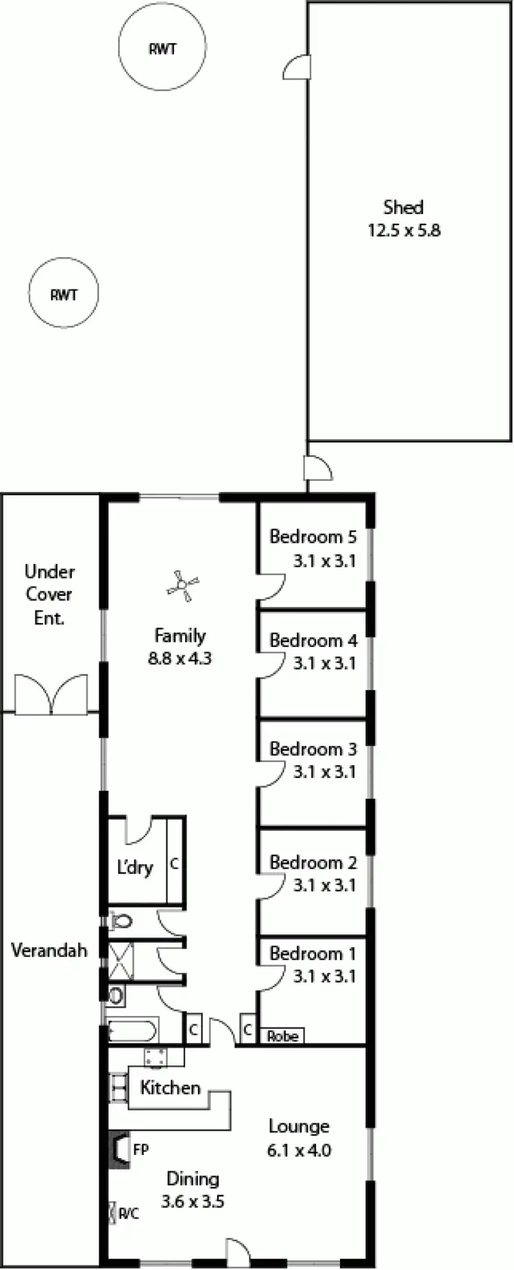 Floorplan of Homely house listing, 17 Flinders Drive, Cape Jervis SA 5204