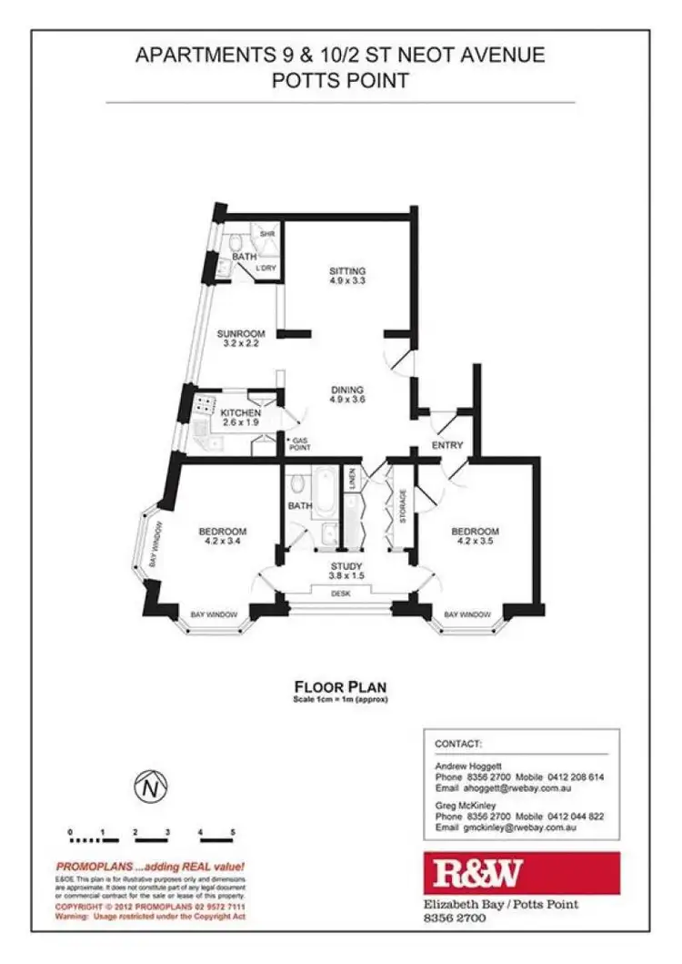 Floorplan of Homely apartment listing, 10/2 St Neot Avenue, Potts Point NSW 2011