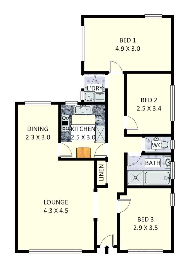 Floorplan of Homely villa listing, 8/88 Burwood Road., Croydon Park NSW 2133