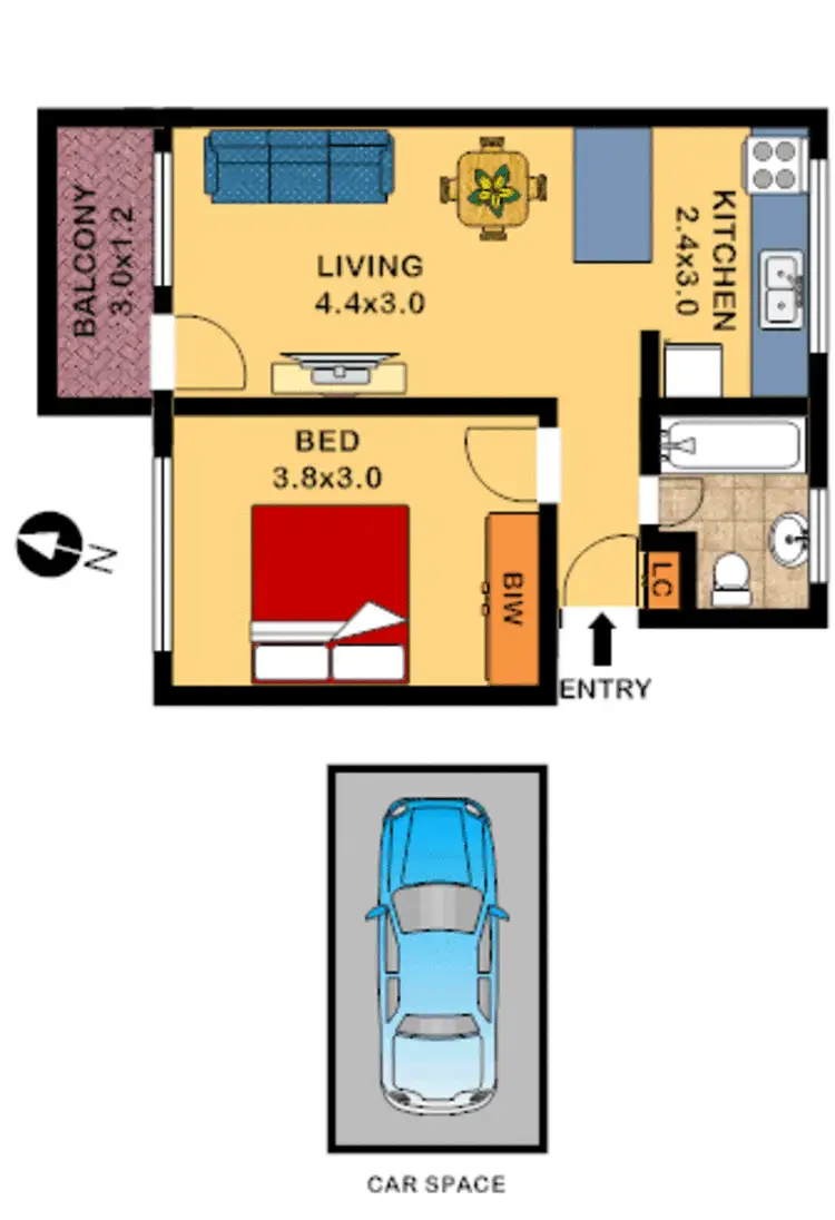 Floorplan of Homely unit listing, 11/20 Brighton Avenue, Croydon Park NSW 2133