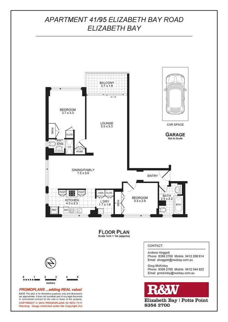 Floorplan of Homely apartment listing, 41/95 Elizabeth Bay Road, Elizabeth Bay NSW 2011