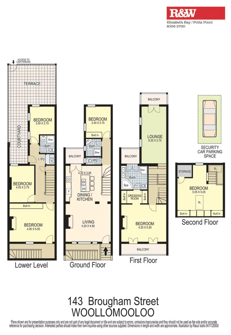 Floorplan of Homely terrace listing, 143 Brougham Street, Woolloomooloo NSW 2011
