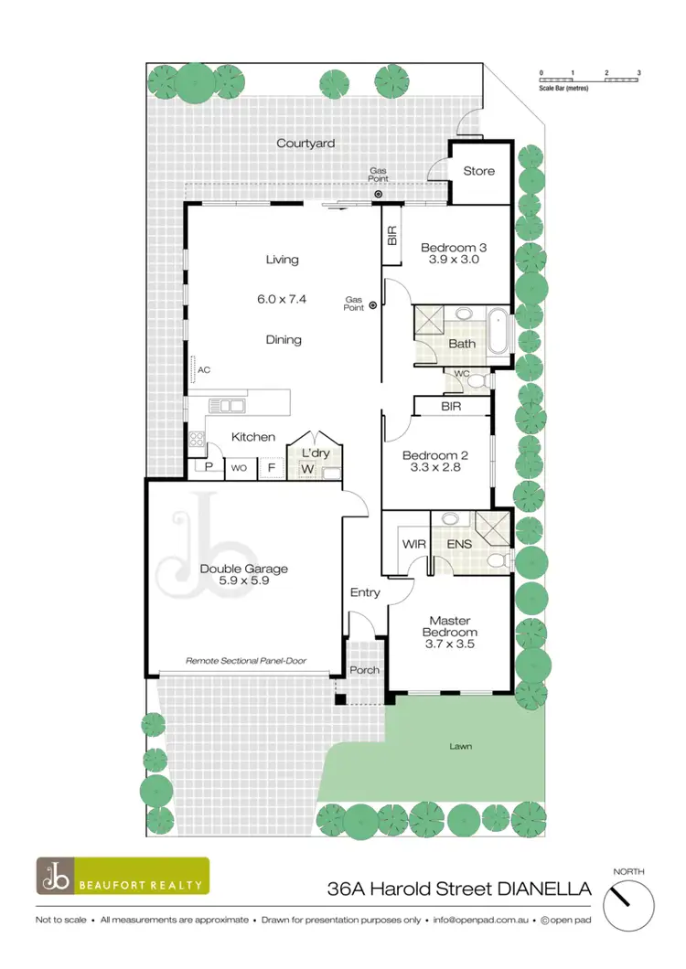 Floorplan of Homely house listing, 36A Harold Street, Dianella WA 6059