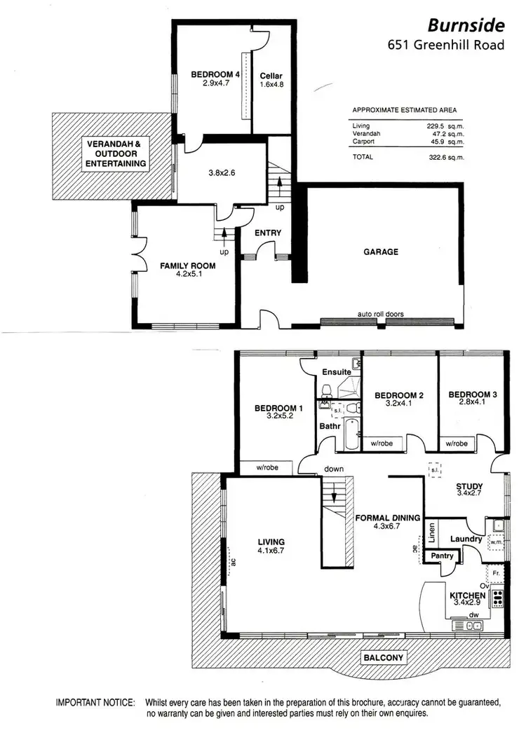 Floorplan of Homely house listing, 651 Greenhill Rd, Burnside SA 5066