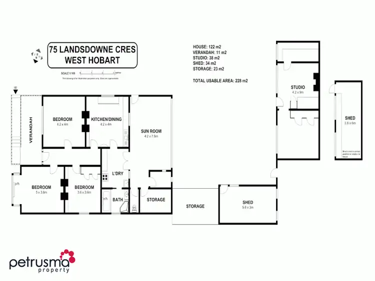 Floorplan of Homely house listing, 75 Lansdowne Crescent, West Hobart TAS 7000