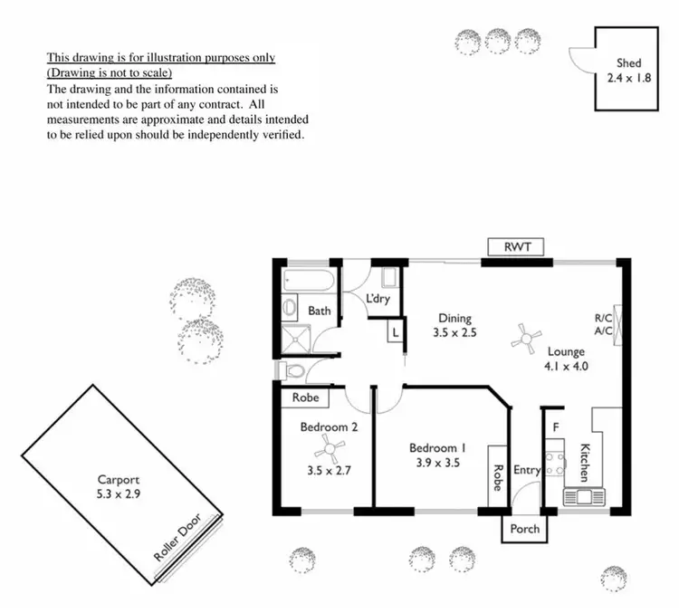 Floorplan of Homely unit listing, 4/108 Main South Road, Old Reynella SA 5161