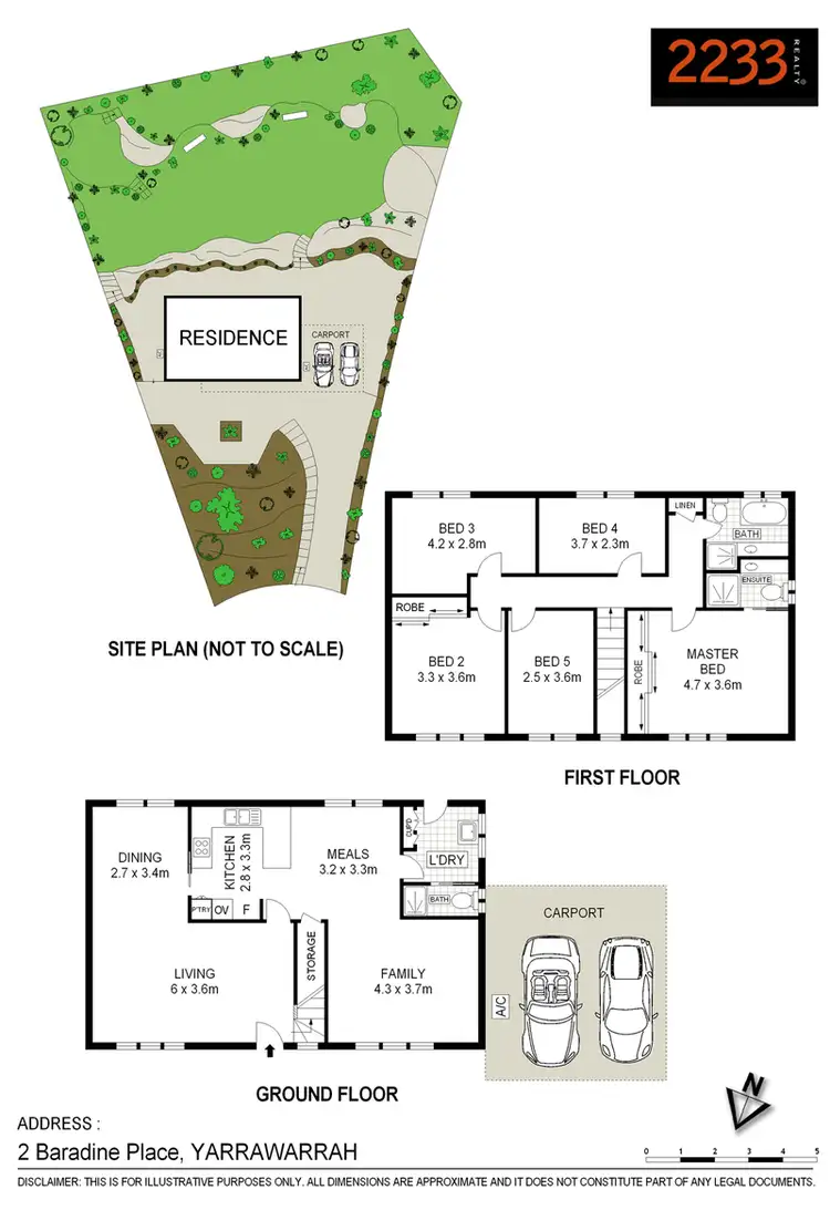 Floorplan of Homely house listing, 2 Baradine Place, Yarrawarrah NSW 2233
