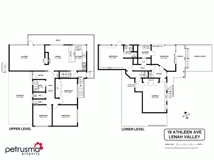 Floorplan of Homely house listing, 18 Athleen Avenue, Lenah Valley TAS 7008