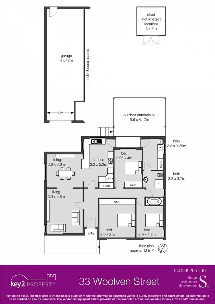 Floorplan of Homely house listing, 33 Woolven Street, Youngtown TAS 7249