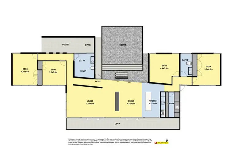 Floorplan of Homely rural property listing, 155 Evans Track, Johanna VIC 3238