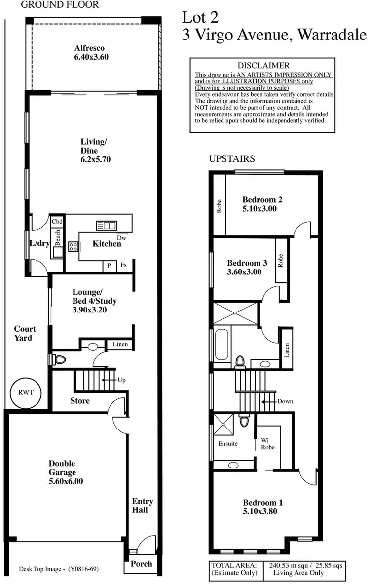 Floorplan of Homely house listing, 3A Virgo Avenue, Warradale SA 5046