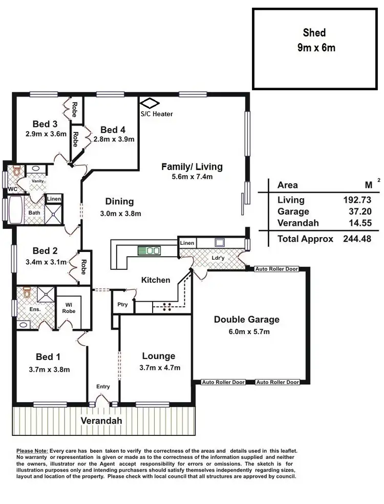 Floorplan of Homely house listing, Address available on request