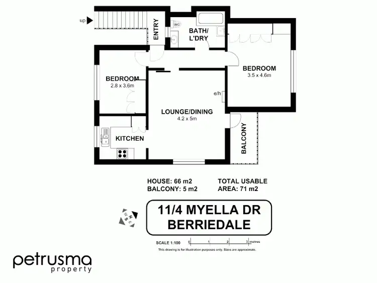 Floorplan of Homely house listing, 11/4 Myella Drive, Berriedale TAS 7011