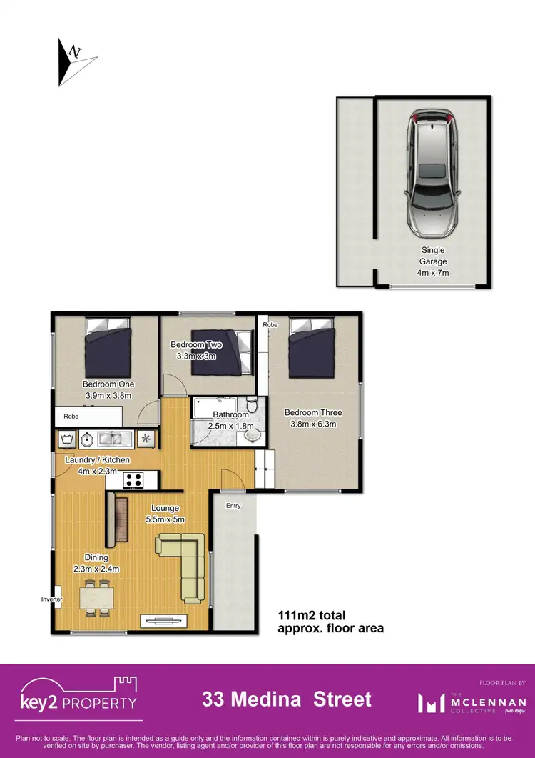 Floorplan of Homely house listing, 33 Medina Street, Youngtown TAS 7249