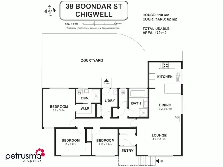 Floorplan of Homely house listing, 38 Boondar Street, Chigwell TAS 7011