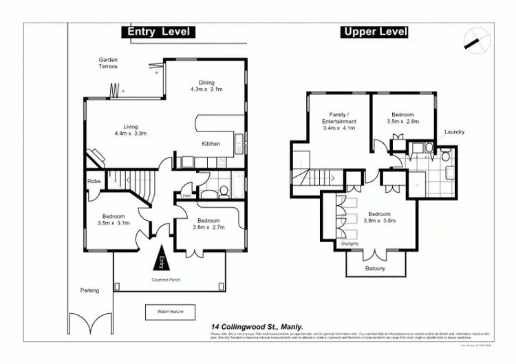 Floorplan of Homely house listing, 14 Collingwood St, Manly NSW 2095