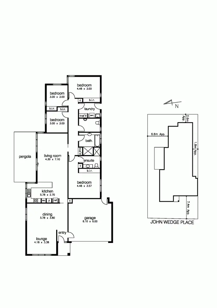 Floorplan of Homely house listing, 4 John Wedge place, Seabrook VIC 3028