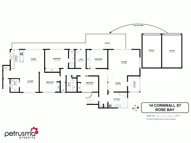 Floorplan of Homely house listing, 14 Cornwall Street, Rose Bay TAS 7015