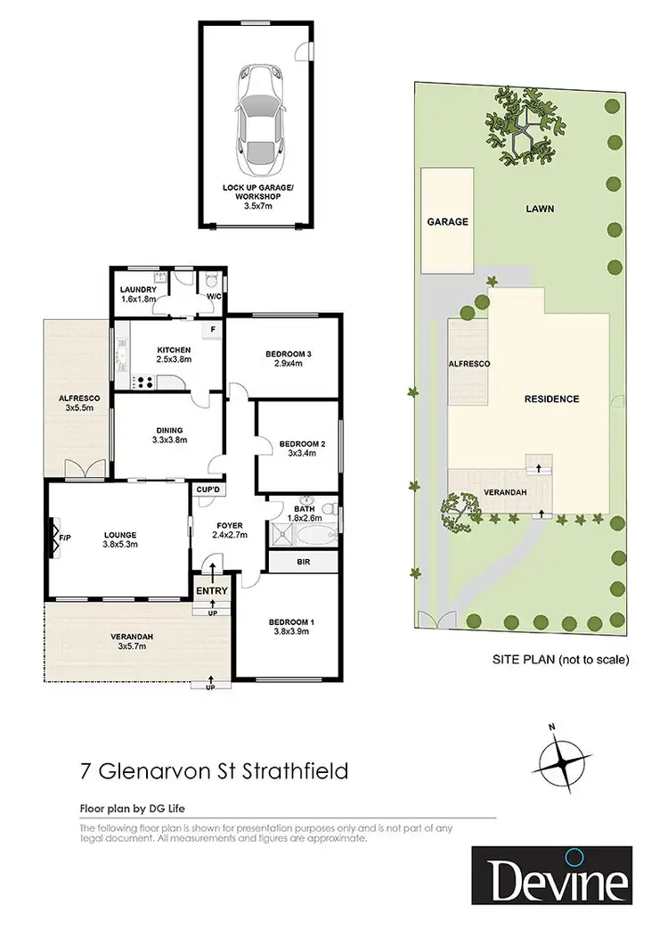 Floorplan of Homely house listing, 7 Glenarvon Street, Strathfield NSW 2135