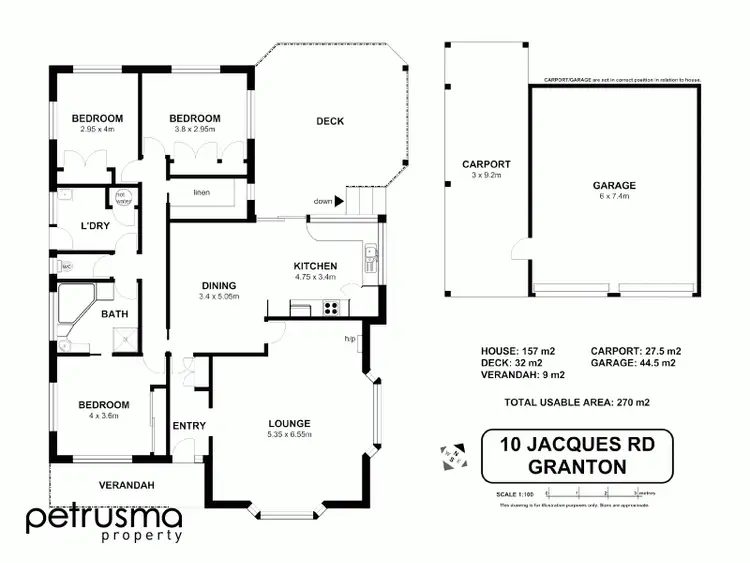 Floorplan of Homely house listing, 10 Jacques Road, Granton TAS 7030