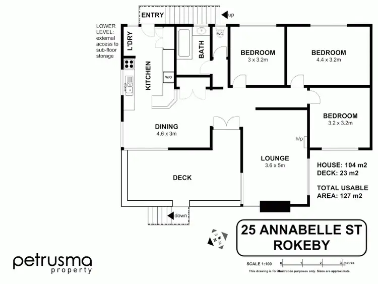 Floorplan of Homely house listing, 25 Annabelle Street, Rokeby TAS 7019