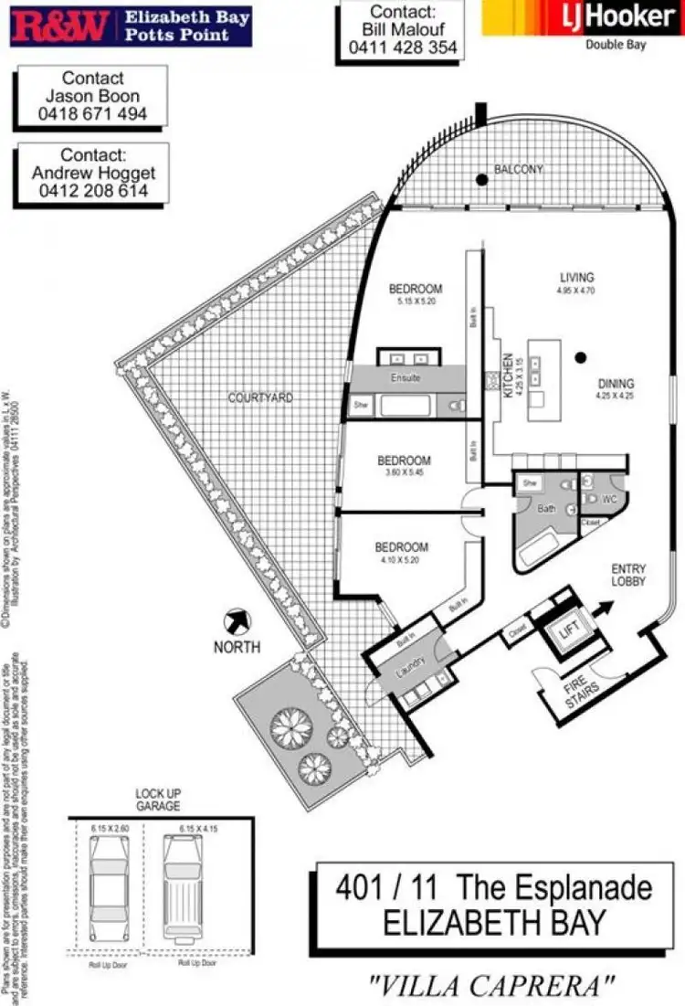 Floorplan of Homely apartment listing, 401/11 The Esplanade, Elizabeth Bay NSW 2011