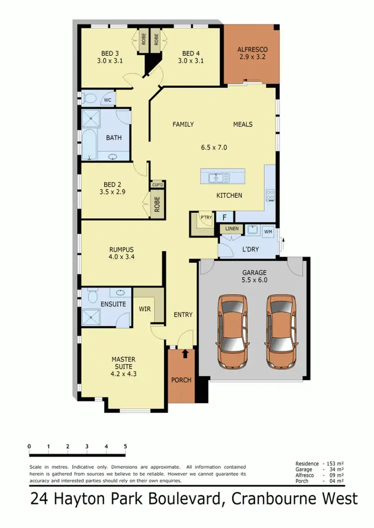 Floorplan of Homely house listing, 24 HAYTON PARK BOULEVARD, Cranbourne West VIC 3977