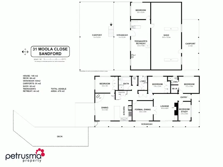 Floorplan of Homely house listing, 31 Moola Close, Sandford TAS 7020