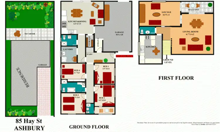Floorplan of Homely house listing, 85 Hay Steet, Ashbury NSW 2193