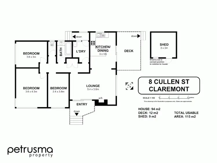 Floorplan of Homely house listing, 8 Cullen Street, Claremont TAS 7011