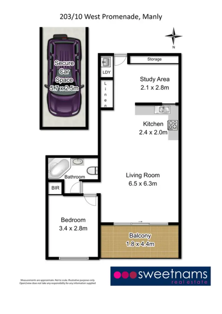 Floorplan of Homely apartment listing, 203/10 West Promenade, Manly NSW 2095