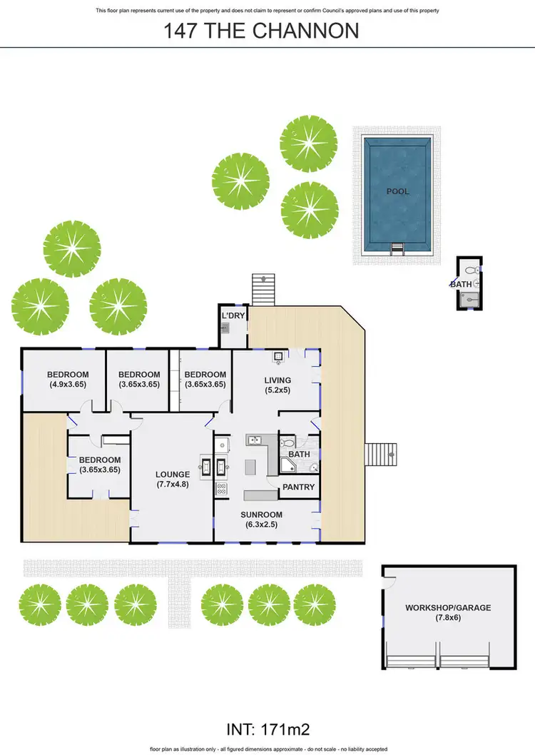 Floorplan of Homely house listing, 147 The Channon Road, The Channon NSW 2480