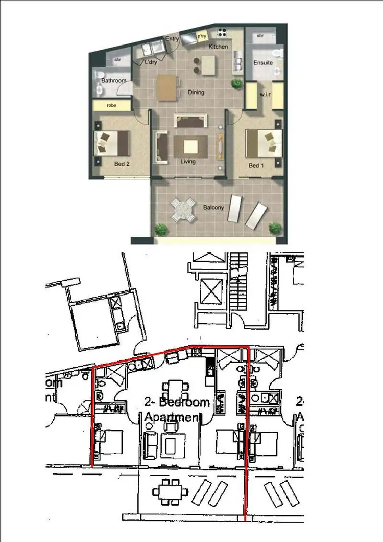 Floorplan of Homely apartment listing, 22/189 Abbott Street, Cairns City QLD 4870