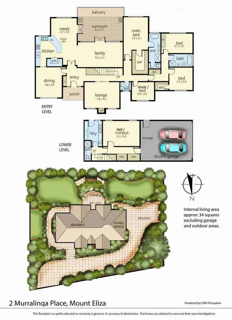 Floorplan of Homely house listing, 2 Murralinga Place, Mount Eliza VIC 3930