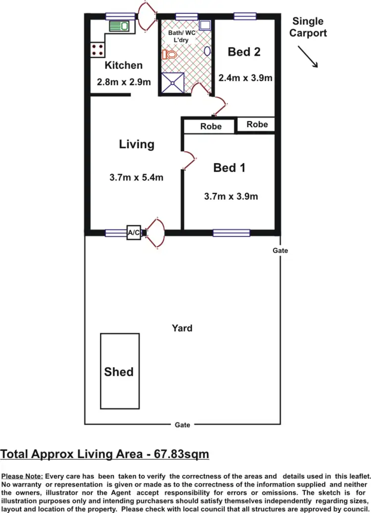 Floorplan of Homely unit listing, Address available on request