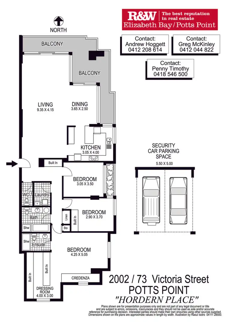 Floorplan of Homely apartment listing, 2002/73 Victoria Street, Potts Point NSW 2011