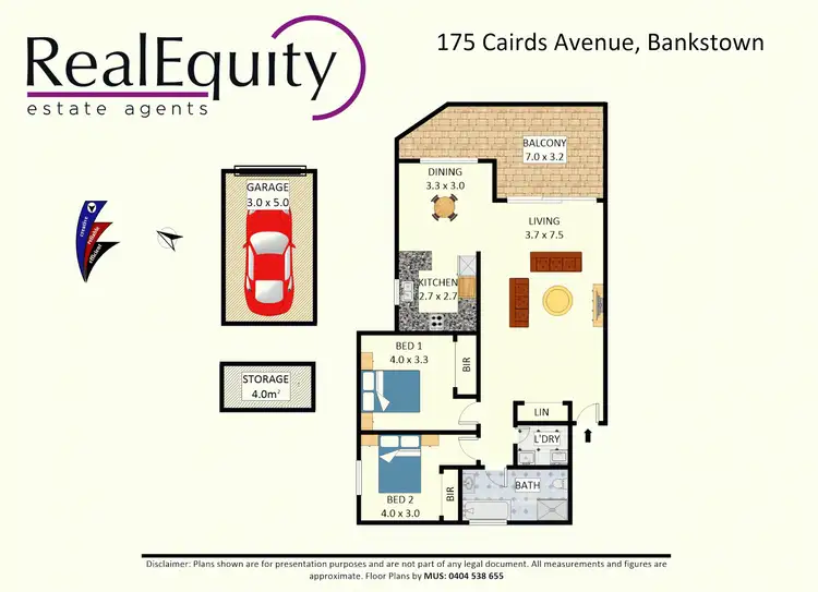 Floorplan of Homely unit listing, 1/75 Cairds Avenue, Bankstown NSW 2200