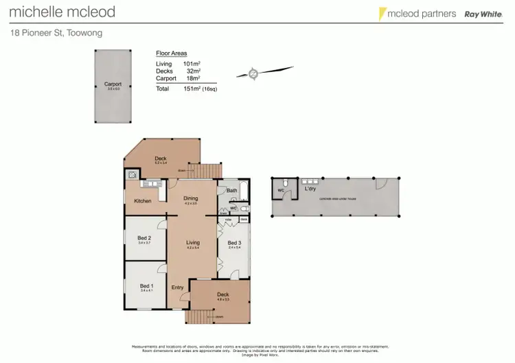 Floorplan of Homely house listing, 18 Pioneer Street, Toowong QLD 4066