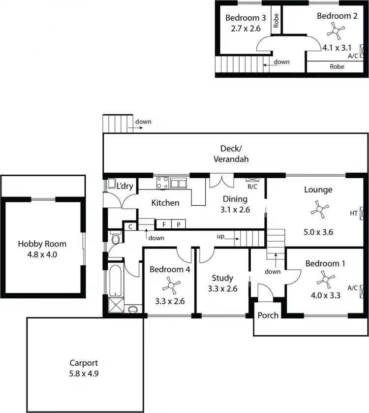 Floorplan of Homely house listing, 41 Flinders Drive, Valley View SA 5093