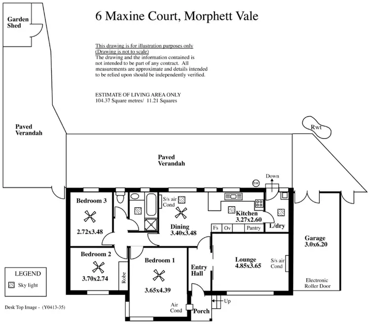 Floorplan of Homely house listing, 6 Maxine Court, Morphett Vale SA 5162